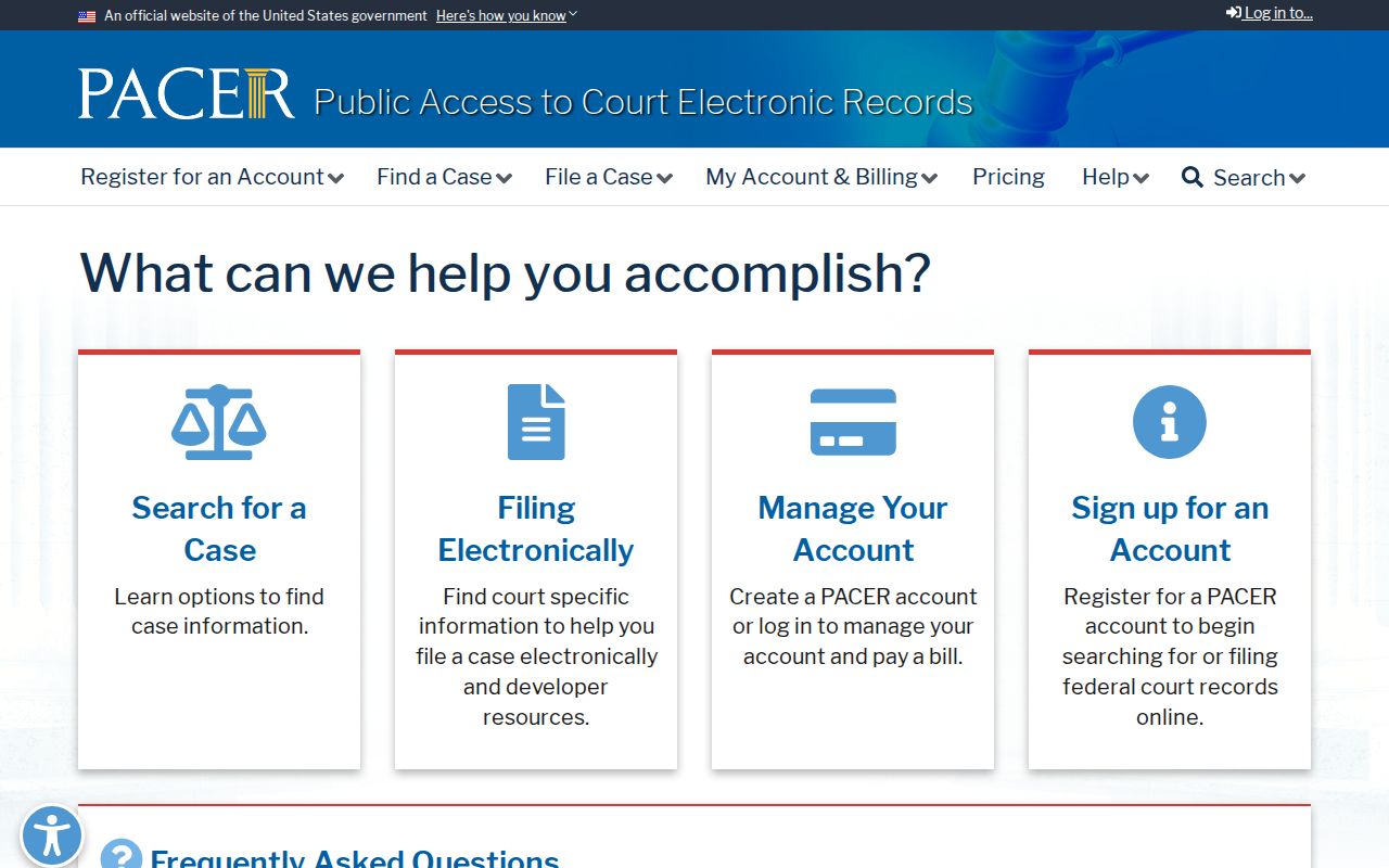Federal court people directory resource for Henry County searches