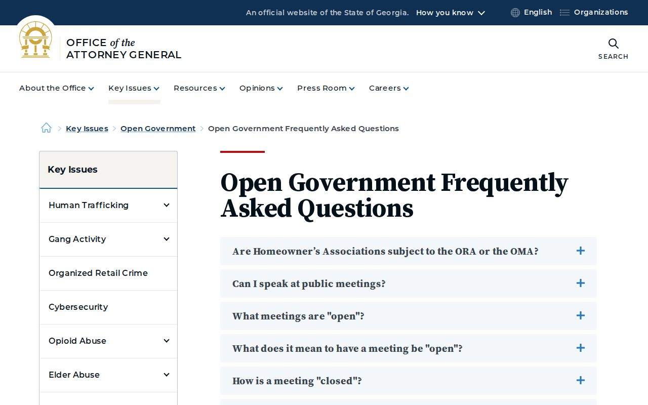 Henry County public records Georgia open-government guidance